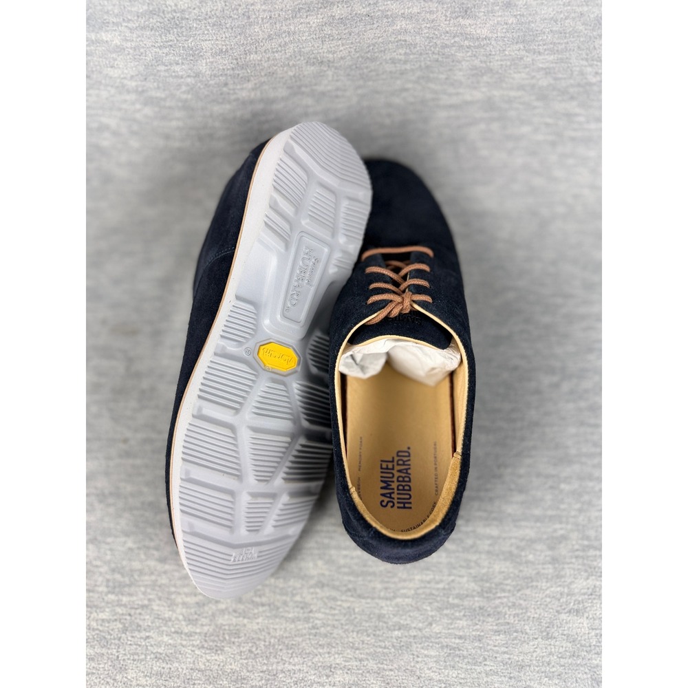 Samuel Hubbard Free Shoes Womens Navy Suede Oxford Vibram Sole W1101-606 Shoes - Picture 6 of 12